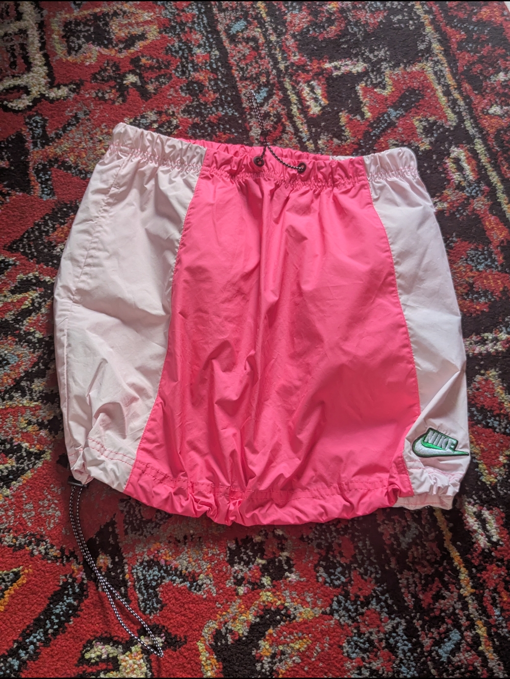 Nike Hot Pink and White Girls' Athletic Wind Skirt